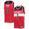 Splendido Fascinante Meraviglioso Bradley Beal Washington Wizards Nike Youth 2021/22 Diamond Swingman Jersey Icon Edition Red per i Fan Veri