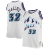 Prestigioso Trendy Stupendo Karl Malone Utah Jazz 1996/97 Big & Tall Hardwood Classics Swingman Jersey White/Purple per i Fan Veri