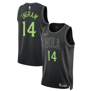 Resistente Brandon Ingram New Orleans Pelicans Nike Unisex 2023/24 Swingman Jersey Black City Edition per i Fan Veri