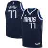 Resistente Luka Doncic Dallas Mavericks Jordan Brand Youth Swingman Jersey Statement Edition Navy per i Fan Veri