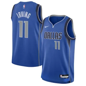 Trendy Kyrie Irving Dallas Mavericks Nike Youth Swingman Jersey Icon Edition Blue per i Fan Veri