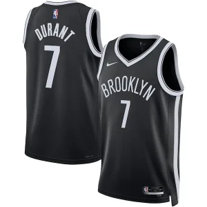 Meraviglioso Robusto Trendy Kevin Durant Brooklyn Nets Nike Unisex Swingman Jersey Icon Edition Black/White per i Fan Veri
