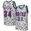 Stupendo Splendido Ray Allen Milwaukee Bucks 2000/01 Swingman Jersey White per i Fan Veri