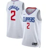 Moderno Pratico Kawhi Leonard LA Clippers Nike Unisex Swingman Jersey Association Edition White/Royal per i Fan Veri