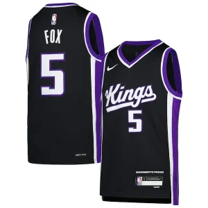 Accattivante De'Aaron Fox Sacramento Kings Nike Youth Swingman Jersey Icon Edition Purple per i Fan Veri