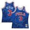 Pratico Delizioso Allen Iverson Philadelphia 76ers 1996/97 Hardwood Classics Asian Heritage 6.0 Swingman Throwback Player Jersey Royal per i Fan Veri