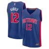 Trendy Tobias Harris Detroit Pistons Fast Break Replica Player Jersey Icon Edition Blue per i Fan Veri