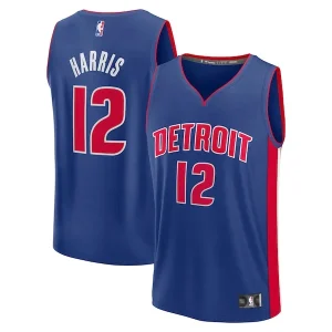 Trendy Tobias Harris Detroit Pistons Fast Break Replica Player Jersey Icon Edition Blue per i Fan Veri