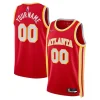 Moderno Bellissimo Atlanta Hawks Nike 2021/22 Diamond Swingman Custom Jersey Icon Edition Red per i Fan Veri