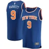 Robusto RJ Barrett New York Knicks Replica Fast Break Jersey Blue Icon Edition per i Fan Veri
