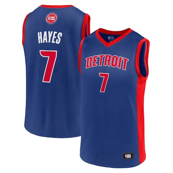 Delizioso Gorgeous Men's Killian Hayes Blue Detroit Pistons Team Player Jersey per i Fan Veri