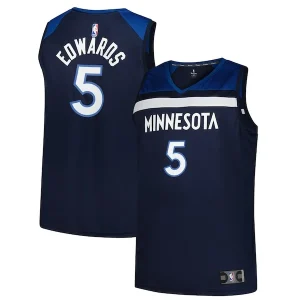 Sofisticato Anthony Edwards Minnesota Timberwolves Big & Tall Fast Break Jersey Icon Edition Navy per i Fan Veri
