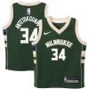 Versatile Sofisticato Incantevole Giannis Antetokounmpo Milwaukee Bucks Nike Toddler Swingman Player Jersey Icon Edition Green per i Fan Veri