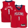 Magnifico Fantastico Zion Williamson New Orleans Pelicans Jordan Brand Toddler 2020/21 Jersey Red Statement Edition per i Fan Veri