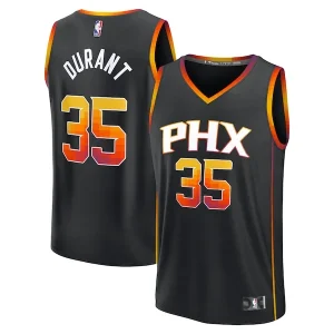 Resistente Kevin Durant Phoenix Suns Fast Break Replica Player Jersey Statement Edition Black per i Fan Veri