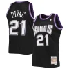 Moderno Ottimo Vlade Divac Sacramento Kings 2000/01 Hardwood Classics Swingman Jersey Black per i Fan Veri