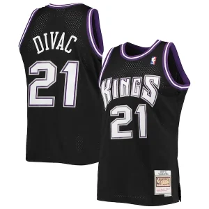 Moderno Ottimo Vlade Divac Sacramento Kings 2000/01 Hardwood Classics Swingman Jersey Black per i Fan Veri