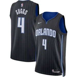Duraturo Splendido Resistente Jalen Suggs Orlando Magic Nike Unisex Swingman Jersey Icon Edition Black/White per i Fan Veri