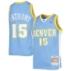 Splendido Comodo Elegante Carmelo Anthony Denver Nuggets Youth 2003 04 Hardwood Classics Swingman Jersey Powder Blue per i Fan Veri