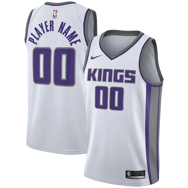 Cool Resistente Carino Sacramento Kings Nike 2020/21 Swingman Custom Jersey Association Edition White per i Fan Veri
