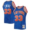Stupendo Patrick Ewing New York Knicks Hardwood Classics 1991/92 Lunar New Year Swingman Jersey Blue per i Fan Veri