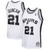 Fascinante Trendy Gorgeous Tim Duncan San Antonio Spurs 1998/99 Hardwood Classics Swingman Jersey White per i Fan Veri