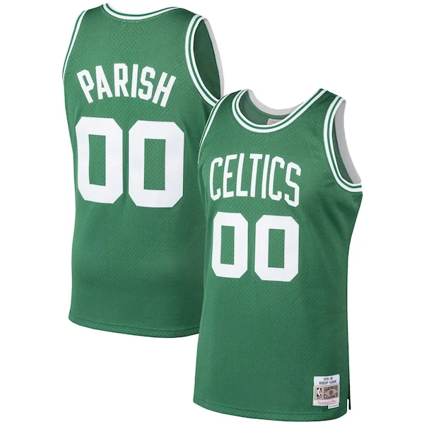 Versatile Robert Parish Boston Celtics 1985/86 Hardwood Classics Swingman Jersey Kelly Green per i Fan Veri