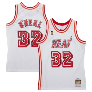 Lussuoso Prestigioso Trendy Shaquille O'Neal Miami Heat 2007/08 Hardwood Classics Swingman Jersey White per i Fan Veri
