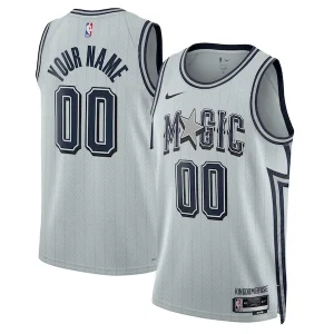 Prestigioso Meraviglioso Carino Orlando Magic Nike Unisex 2024/25 Custom Swingman Jersey City Edition Silver per i Fan Veri