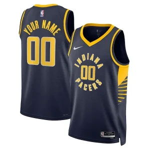 Pratico Delizioso Raffinato Indiana Pacers Nike Unisex 2022/23 Swingman Custom Jersey Navy Icon Edition per i Fan Veri