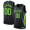 Accattivante Boston Celtics Nike Unisex 2024/25 Custom Swingman Jersey City Edition Black per i Fan Veri