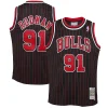 Duraturo Ottimo Dennis Rodman Chicago Bulls Youth 1995/96 Hardwood Classics Swingman Jersey Black per i Fan Veri