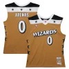 Magnifico Gilbert Arenas Washington Wizards 2006/07 Hardwood Classics Swingman Jersey Gold per i Fan Veri