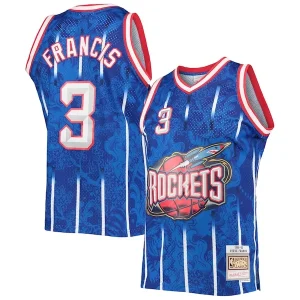 Meraviglioso Prestigioso Incantevole Steve Francis Houston Rockets Hardwood Classics 1999/00 Lunar New Year Swingman Jersey Blue per i Fan Veri