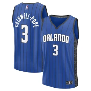 Classico Kentavious Caldwell Pope Orlando Magic Fast Break Replica Player Jersey Statement Edition Blue per i Fan Veri