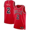 Bellissimo Elegante Accattivante Lonzo Ball Chicago Bulls Nike Unisex Swingman Jersey Icon Edition Red per i Fan Veri