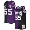Comodo Eccezionale Jason Williams Sacramento Kings Hardwood Classics 2000/01 Split Swingman Jersey Purple/Black per i Fan Veri