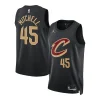 Attraente Donovan Mitchell Cleveland Cavaliers Jordan Brand Unisex Swingman Jersey Statement Edition Black per i Fan Veri