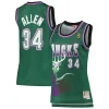 Ottimo Cool Trendy Ray Allen Milwaukee Bucks Women's 1996/97 Hardwood Classics Swingman Jersey Green per i Fan Veri