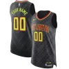 Incantevole Atlanta Hawks Nike Authentic Custom Jersey Black Icon Edition per i Fan Veri