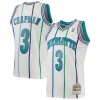Ottimo Attraente Rex Chapman Charlotte Hornets 1988/89 Hardwood Classics Swingman Jersey White per i Fan Veri