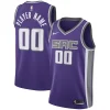 Stupendo Attraente Fascinante Sacramento Kings Nike Swingman Custom Jersey Purple Icon Edition per i Fan Veri