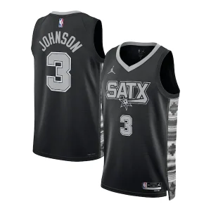 Raffinato Gorgeous Meraviglioso Keldon Johnson San Antonio Spurs Jordan Brand Unisex Swingman Jersey Statement Edition Black per i Fan Veri