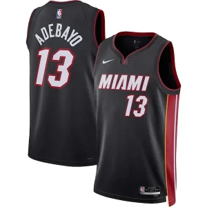 Fantastico Duraturo Bam Adebayo Miami Heat Nike Unisex Swingman Jersey Icon Edition Black per i Fan Veri