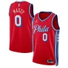 Elegante Sofisticato Tyrese Maxey Philadelphia 76ers Jordan Brand Unisex Swingman Jersey Statement Edition Red per i Fan Veri