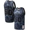 Carino David Robinson San Antonio Spurs Hardwood Classics 1998/99 Tie Dye Swingman Jersey Black per i Fan Veri