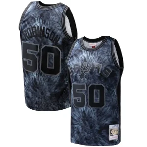 Carino David Robinson San Antonio Spurs Hardwood Classics 1998/99 Tie Dye Swingman Jersey Black per i Fan Veri