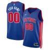 Trendy Delizioso Detroit Pistons Nike Unisex Swingman Custom Jersey Blue Icon Edition per i Fan Veri