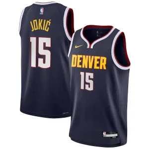 Classico Elegante Nikola Jokic Denver Nuggets Nike Youth Swingman Jersey Icon Edition Navy per i Fan Veri
