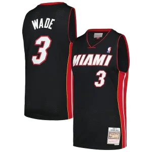 Cool Dwyane Wade Miami Heat 2012/13 Hardwood Classics Swingman Jersey Black per i Fan Veri